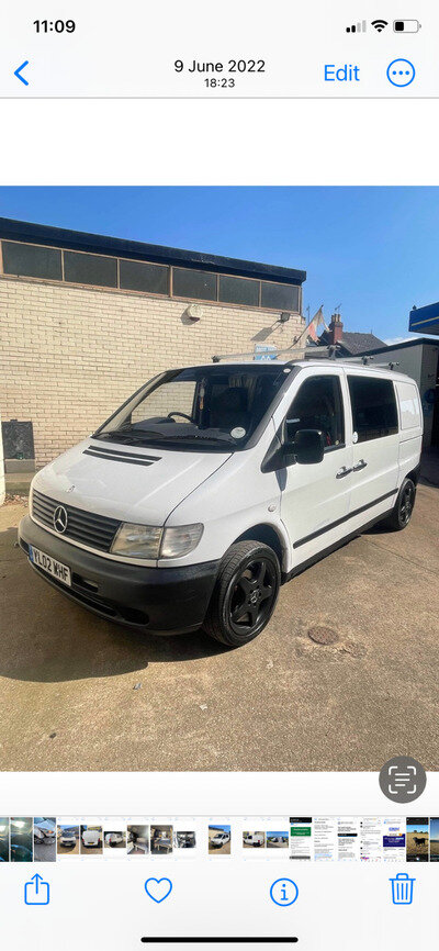 mercedes vito camper van conversion 2002