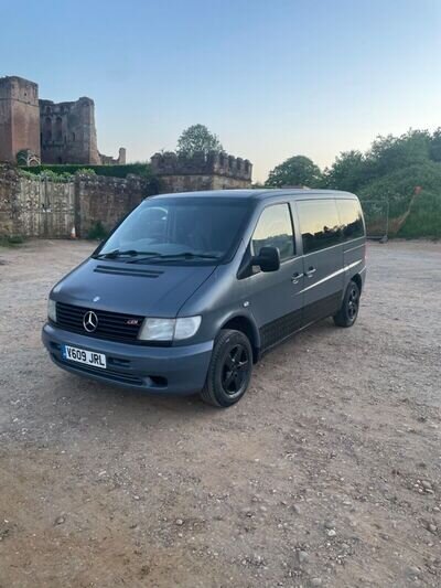 12 months MOT Mercedes Vito Camper Van - Rock & Roll bed with cupboards