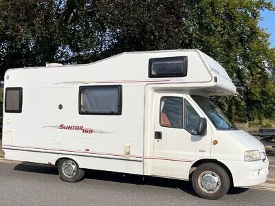 Motorhome Eldis Suntor Peugeot Boxer 6 Berth, Low Mileage and 4 rear seatbelts