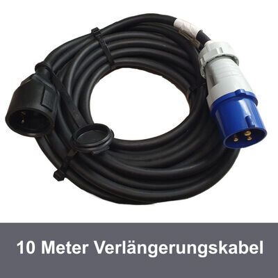 Camping Extension Cable 10 M CEE Male to Schuko 16A Cable Caravan NEW