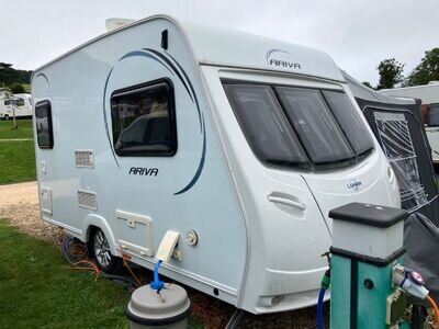 2014 LUNAR ARIVA 2 BERTH FULL END KITCHEN TOURING CARAVAN WITH MOTOR MOVER!