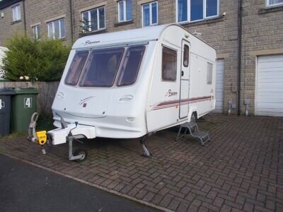 ELDDIS FIRESTORM 475 LIGHTWEIGHT 5 BERTH CARAVAN - 24 HOUR 99P AUCTION