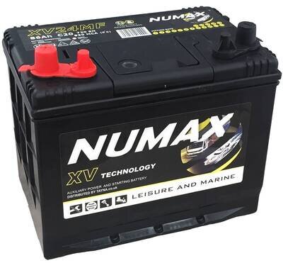 XV24MF Numax 80AH LEISURE BATTERY CARAVANS MOTORHOMES