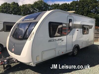 Sterling Eccles Solitaire 2014' 4 Berth Caravan, Fixed Single Beds / Motor Mover