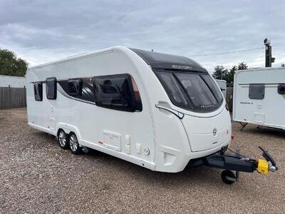 2018 SWIFT ELEGANCE 650 - 4 BERTH FIXED REAR ISLAND BED TOURING CARAVAN