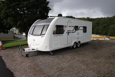 2022 Swift Sprite Quattro EW Fixed Bed 6 Berth Caravan With Full End Washroom