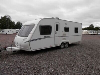 Swift Abbey Vogue 610 ~ 4Berth Fixed Queen Island Bed Twin Axle Touring Caravan