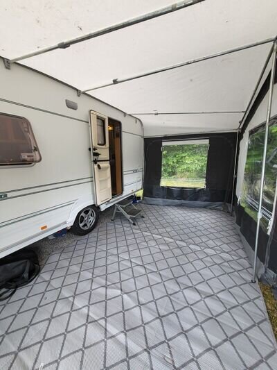 Abbey 2 berth caravan with motor mover and awning