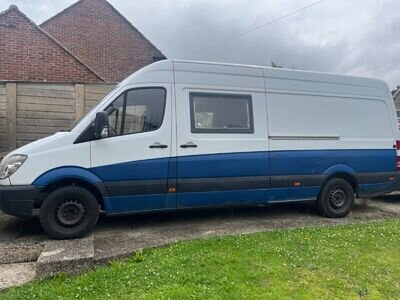 mercedes sprinter camper van - rustic self converted