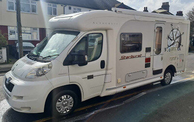 2008 PEUGEOT BOXER AUTOCRUISE STARBURST 2 BERTH MOTORHOME 41000 miles NEW MOT