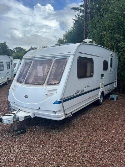 2003 Sterling Europa 520 - 4 berth Caravan - Stock 241