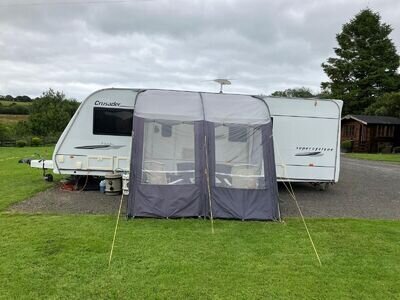 touring caravans used fixed single beds