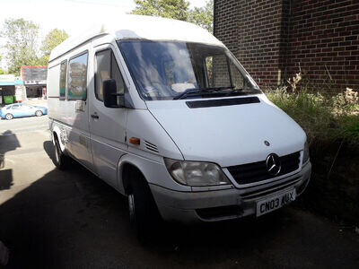 mercedes sprinter motorhome project, 413cdi, 2003, mwb, 132k