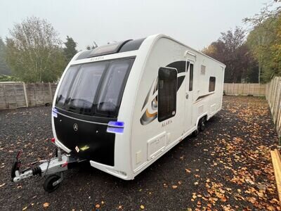 Lunar Alaria TS 2018 4 Berth Twin Axle Touring Caravan 8ft Wide,fixed beds,Mover