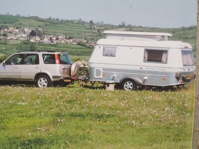 Used Eriba Touring GT 2 berth caravan with two awnings included and remote mover