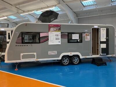 New 2024 Bailey Phoenix 762 GT75 Twin Axle 6 Berth Family Caravan