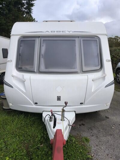 Caravan fixed bed 4 berth V Good Condition Abbey Vogue 2009+Awning Can deliver.