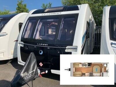 2017 Lunar Clubman SI - Transverse island bed - single axle touring caravan