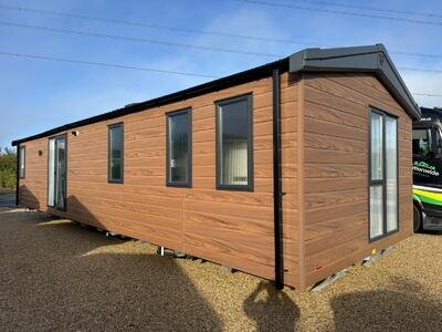 Static Holiday Lodge For Sale Off Site Victory Riverwood 40x13, 2 Bedroom