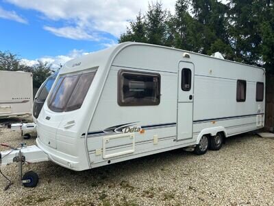 Lunar Delta touring caravan 2003 end washroom fixed bed LOW RESERVE!