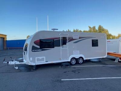 New 2024 Elddis Crusader Borealis L Shape Lounge Island Fixed Bed WAS £40649