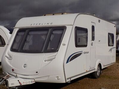 Sterling ( Swift Group) Europa 495 2009 4 berth fixed bed caravan