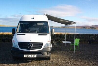 Mercedes Sprinter self-converted campervan XLWB