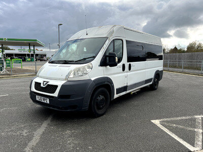 Peugeot Boxer Camper Van Motorcycle Transporter ex Ambulance Camper Conversation