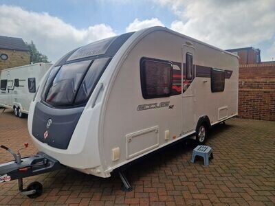 2017 Sterling Eccles Ruby Se Fixed bed 4 berth end bathroom touring caravan VGC!