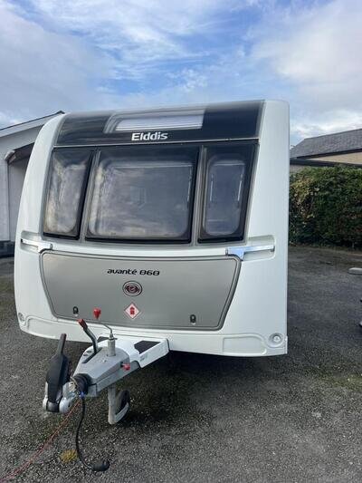 Elddis 868 with fix bed & fix bunk beds with full Air awning