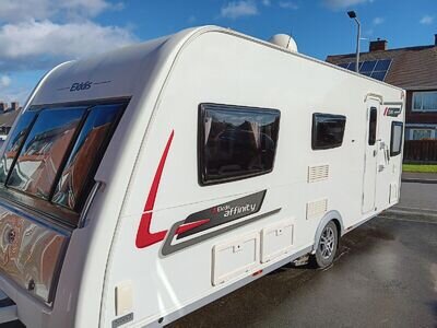 ELDDIS AFFINITY 530 CARAVAN 3 BERTH WITH MOTOR MOVER AND AUTO SATELLITE DISH