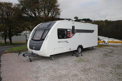 2014 Sterling Eccles Quartz SE Luxury 4 Berth Caravan With Transverse Island Bed