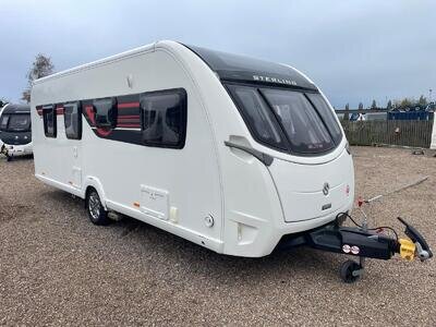 2016 STERLING ELITE 560 - 4 BERTH FIXED REAR ISLAND BED TOURING CARAVAN