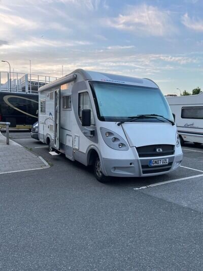 motorhomes fixed double bed garage