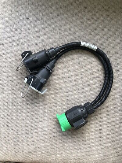 13 pin to 7 pin adaptor cable for towing . 13 pin plug to 12N & 12S sockets