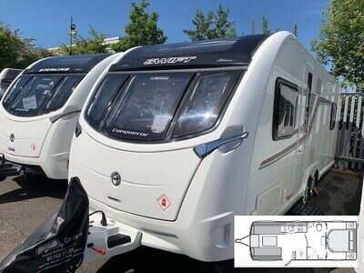 2017 Swift Conqueror 650 - 4 berth - Rear Island Bed touring caravan