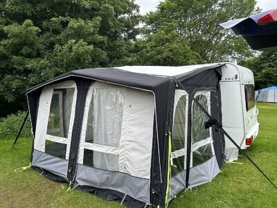 Kampa Club Air Pro 390 Inflatable Ex Condition Including LED Lights And Pump