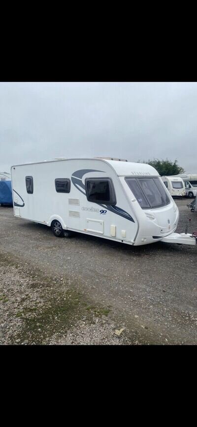 sterling Eccles jewel 2010 4 berth fixed bed caravan motor mover solar awning