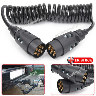 3M Trailer Light Board Extension Lead Cable 7 Pin Plug Socket Towing Wire Truck