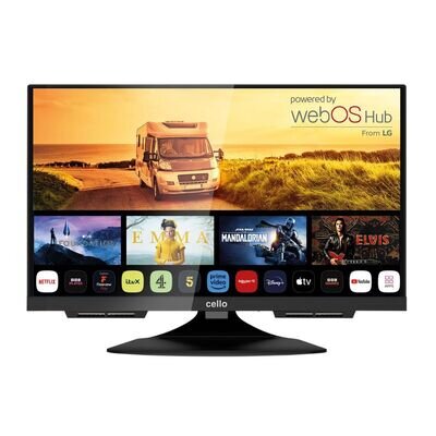 Ex Demo 12V 19" Cello Full HD LED Smart TV with Freeview for Campervan/Motorhome