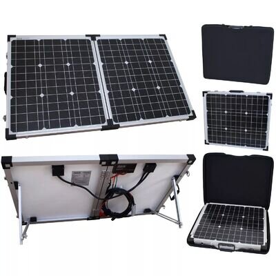 12V 80W Folding Solar Panel Charging Kit for Caravan Motorhome Campervan Boat