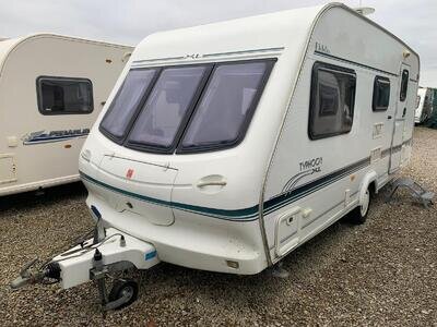 ELDDIS TYPHOON XL - 4 BERTH CARAVAN, SIDE DINETTE AND END WASHROOM