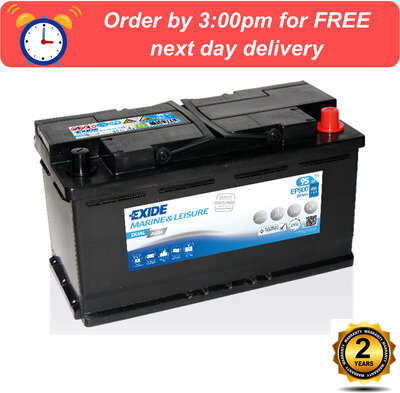 Exide EP800 DUAL AGM Leisure Marine Battery Motorhome under seat suitable