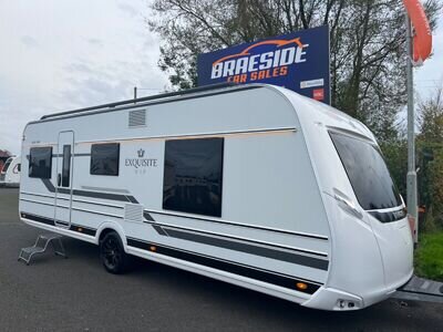 NEW 2024 LMC 595 VIP EXQUISITE 4 / 5 BERTH ISLAND BED LUXURY TOURING CARAVAN