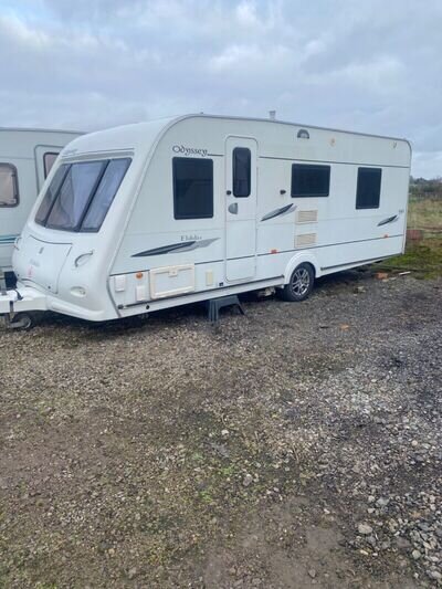 elddis odyssey 2008 4 berth island bed caravan motor mover awning