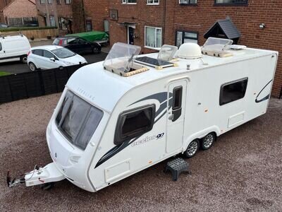 2009 Sterling eccles 90 VGC fixed double bed motor mover twin axle solar panel.