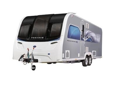 New 2025 Bailey Pegasus Grande GT75 Bologna 8' Wide Transverse Island Fixed Bed