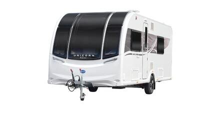 New 2025 Bailey Unicorn Deluxe Cadiz 4 Berth Twin Single Beds