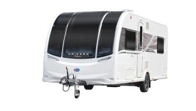 New 2025 Bailey Unicorn Deluxe Cabrera 4 Berth Rear Island Bed