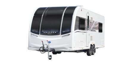 New 2025 Bailey Unicorn Deluxe Pamplona 4 Berth Rear Island Bed